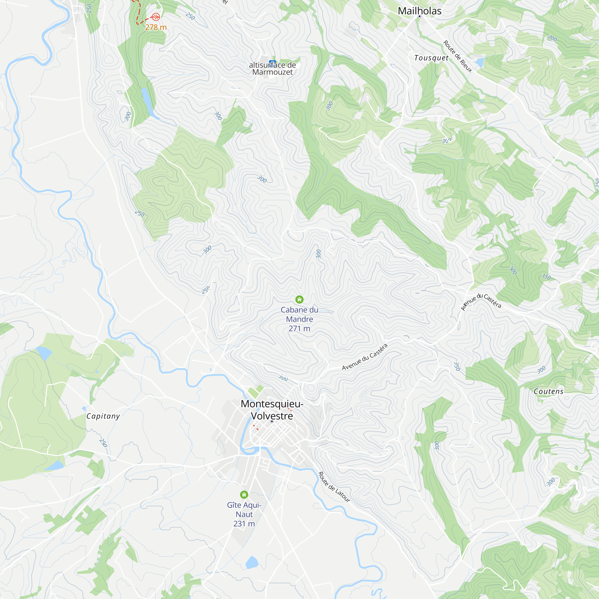 Cabane du Mandre map