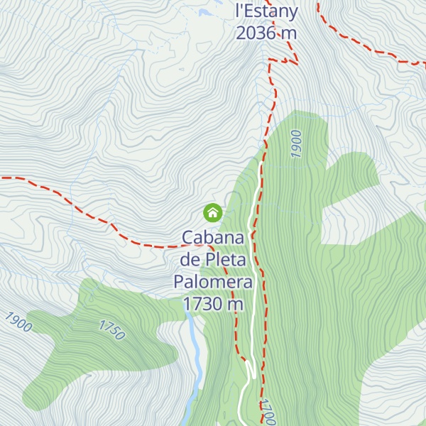 Map of Cabana de Pleta Palomera