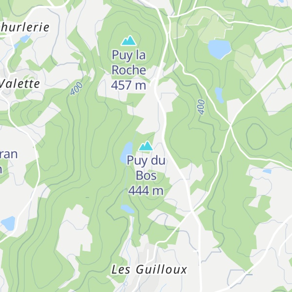 Map of Puy du Bos