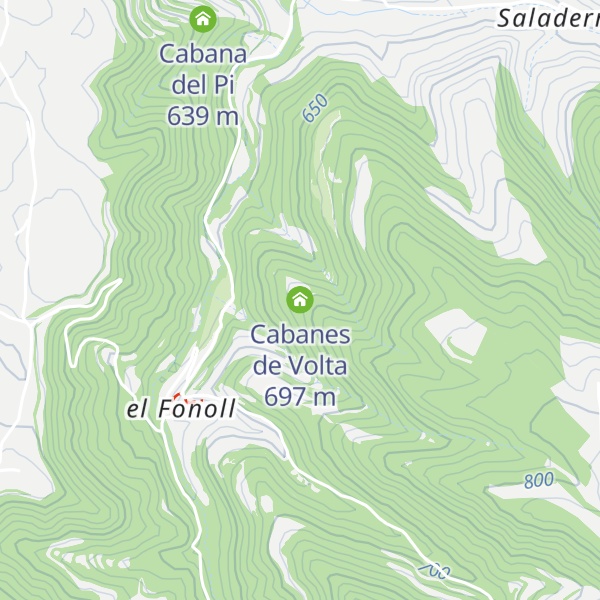 Map of Cabanes de Volta