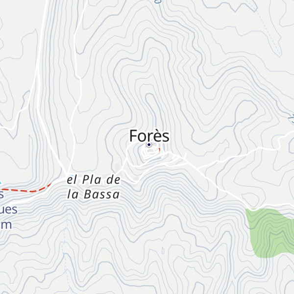 Map of Refugi de Forès