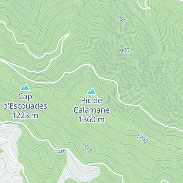 Map of Pic de Calamane
