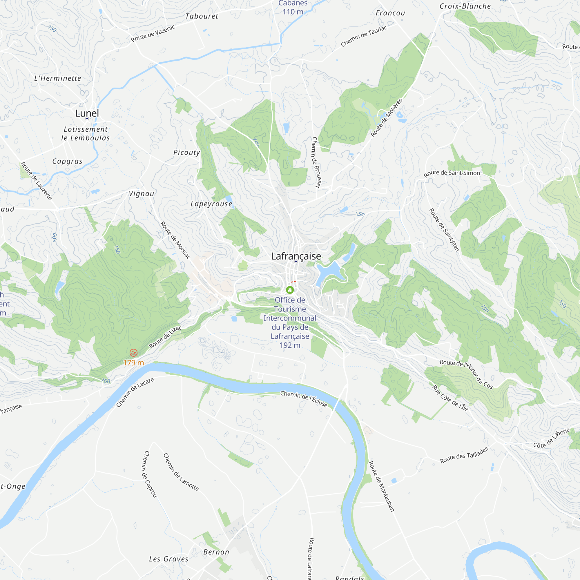 Office de Tourisme Intercommunal du Pays de Lafrançaise map