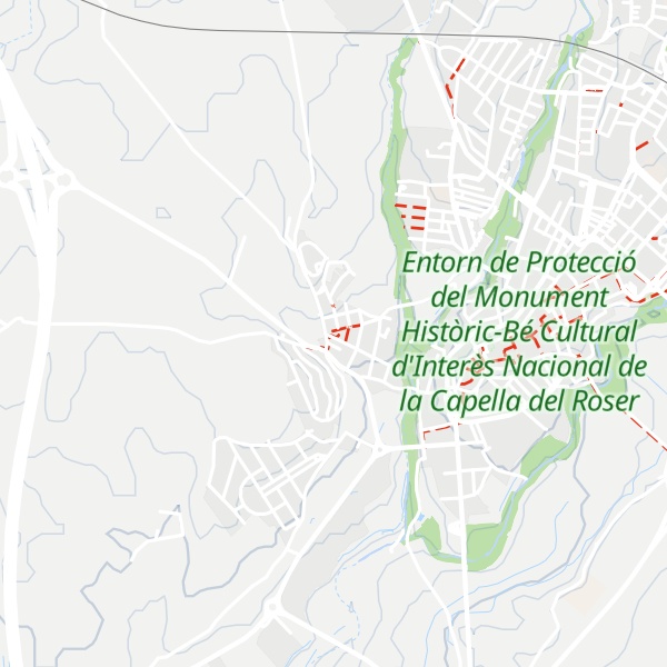 Map of Refugi climàtic interior al Centre Cívic Les Comarques