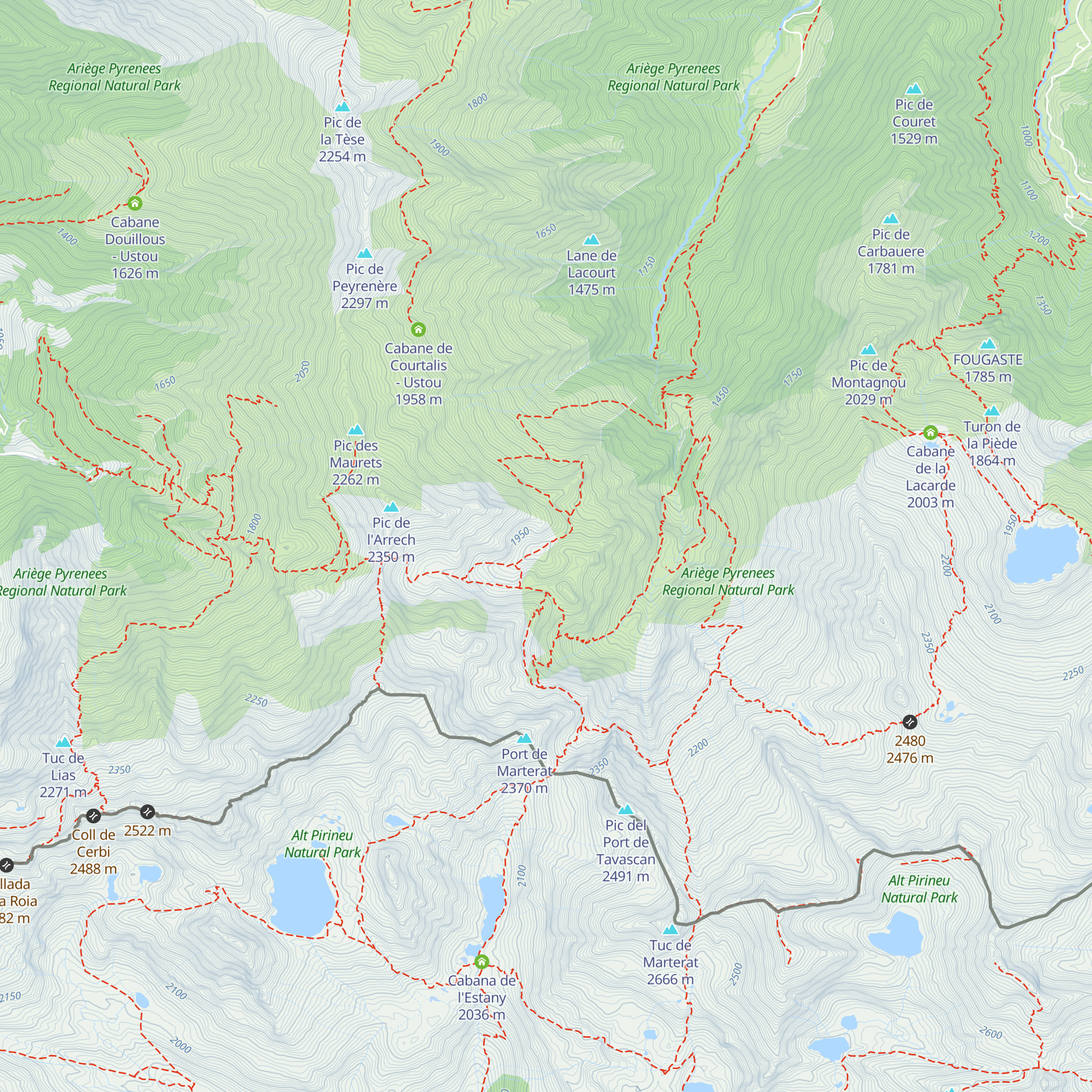 Cabane de Cruzous map