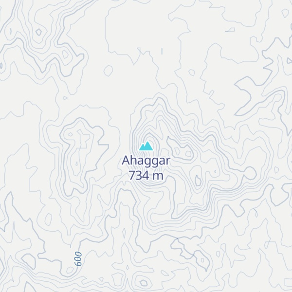 Map of Ahaggar