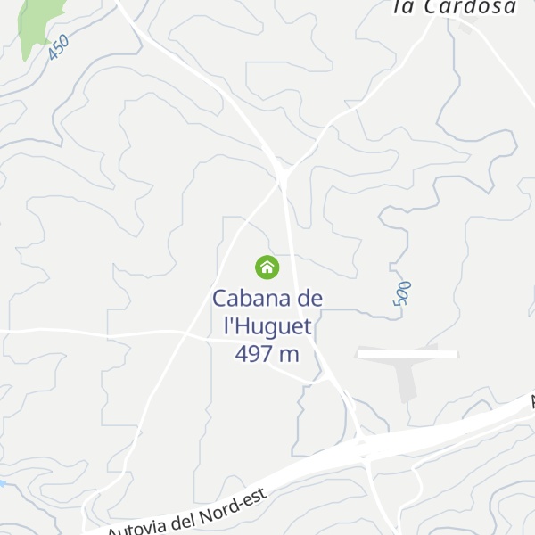 Map of Cabana de l'Huguet