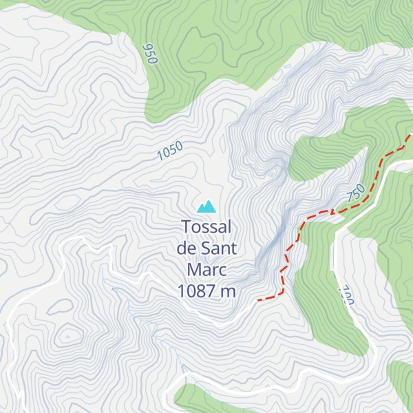 Map of Tossal de Sant Marc