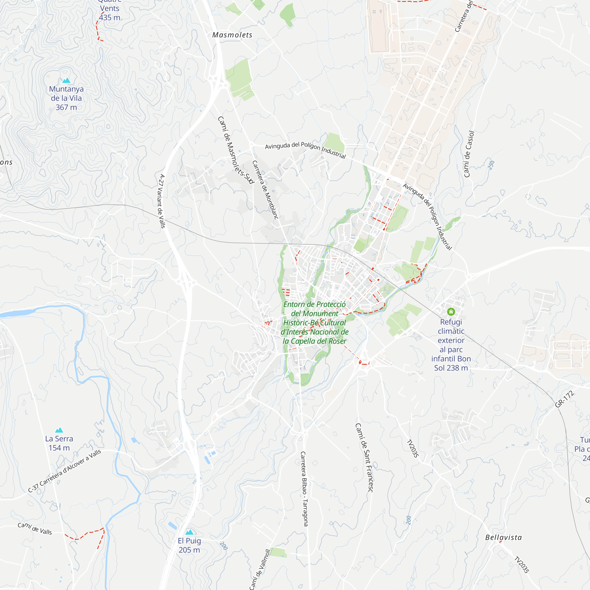 Refugi climàtic exterior a la Plaça Pompeu Fabra map