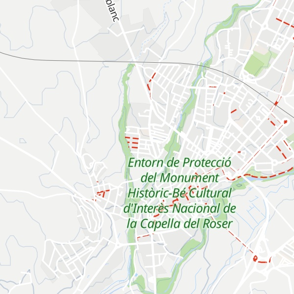 Map of Refugi climàtic exterior a la Plaça Pompeu Fabra
