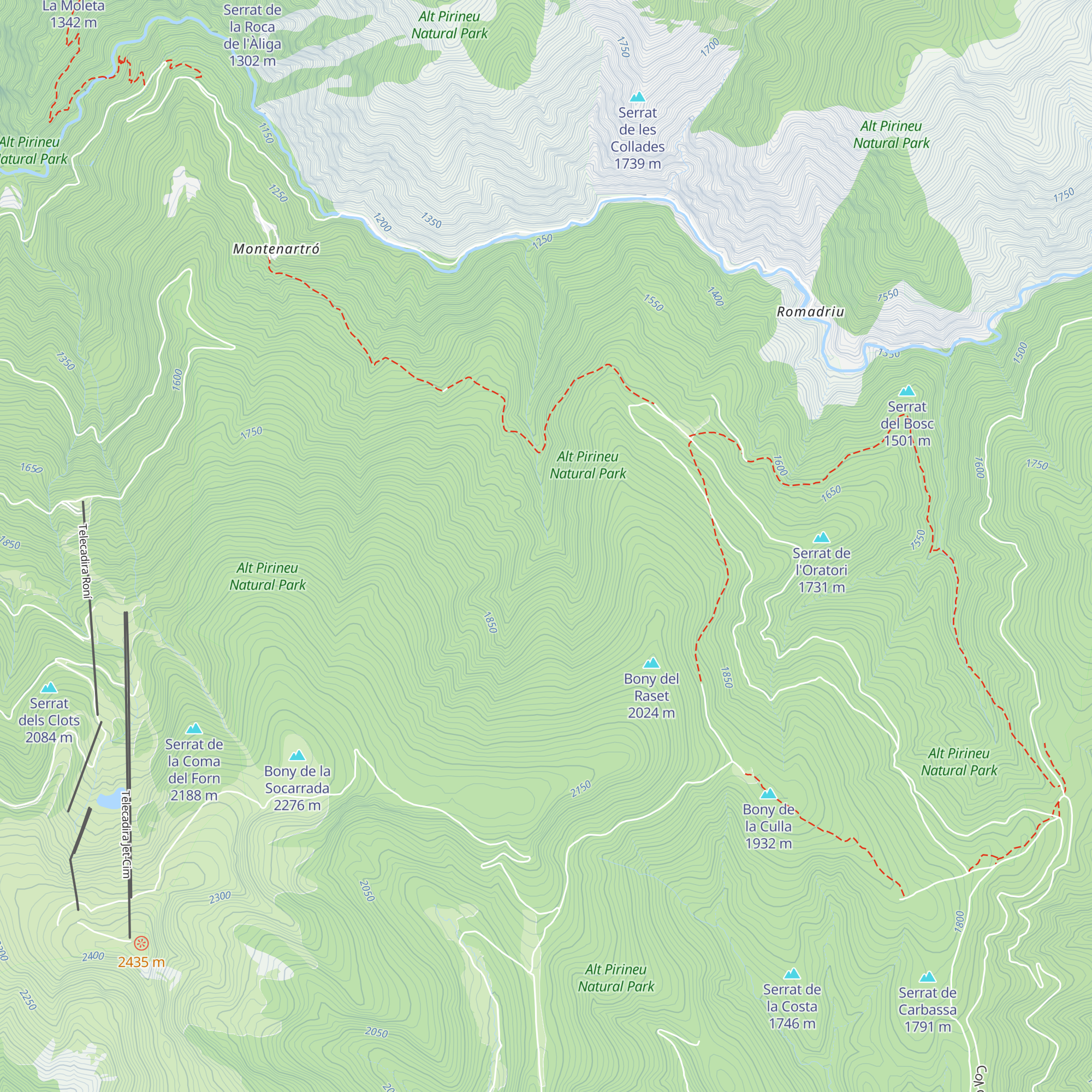 Refugi forestal del Prat Gran map