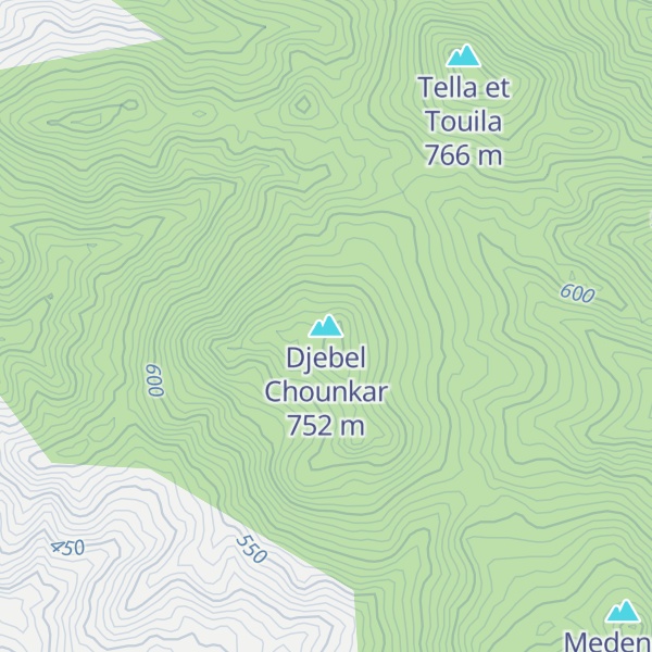 Map of Djebel Chounkar