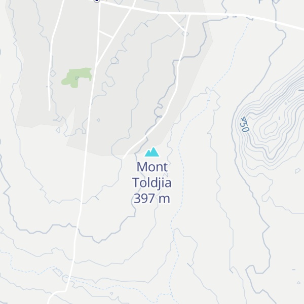 Map of Mont Toldjia