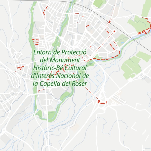 Map of Refugi climàtic exterior al parc infantil de Sant Francesc