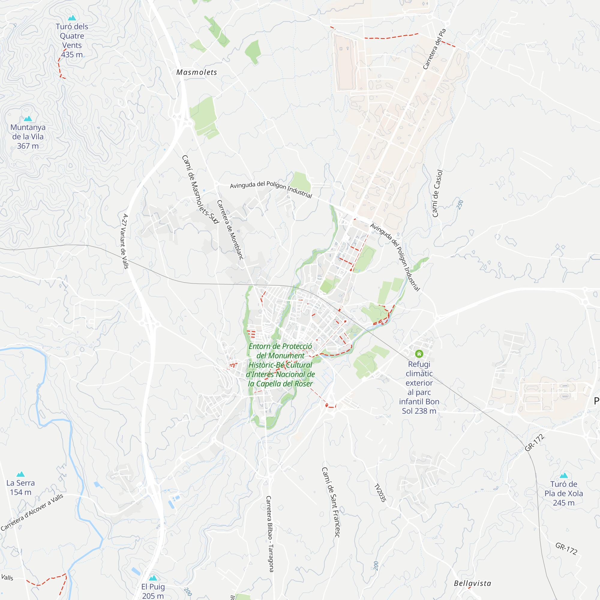 Refugi climàtic exterior a la Plaça de la Xamora map
