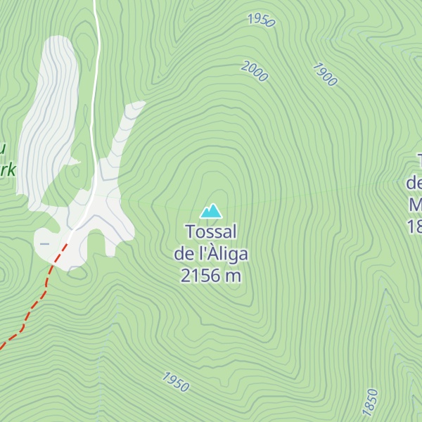 Map of Tossal de l'Àliga