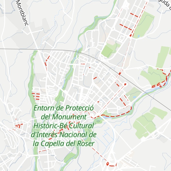 Map of Refugi climàtic interior a VallsGenera / Casa Caritat
