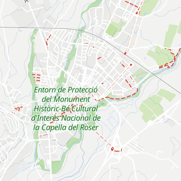 Map of Refugi climàtic exterior a la Plaça del Quarter