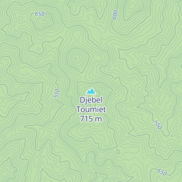Map of Djebel Toumiet