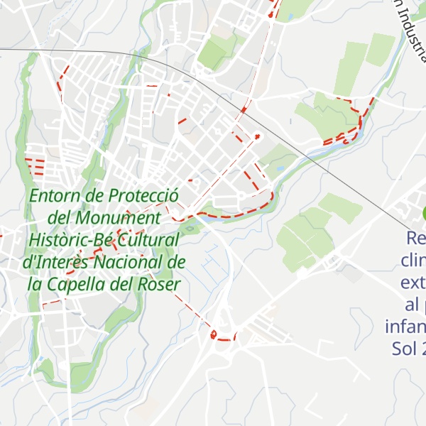 Map of Refugi climàtic exterior al Parc de Mas Miquel