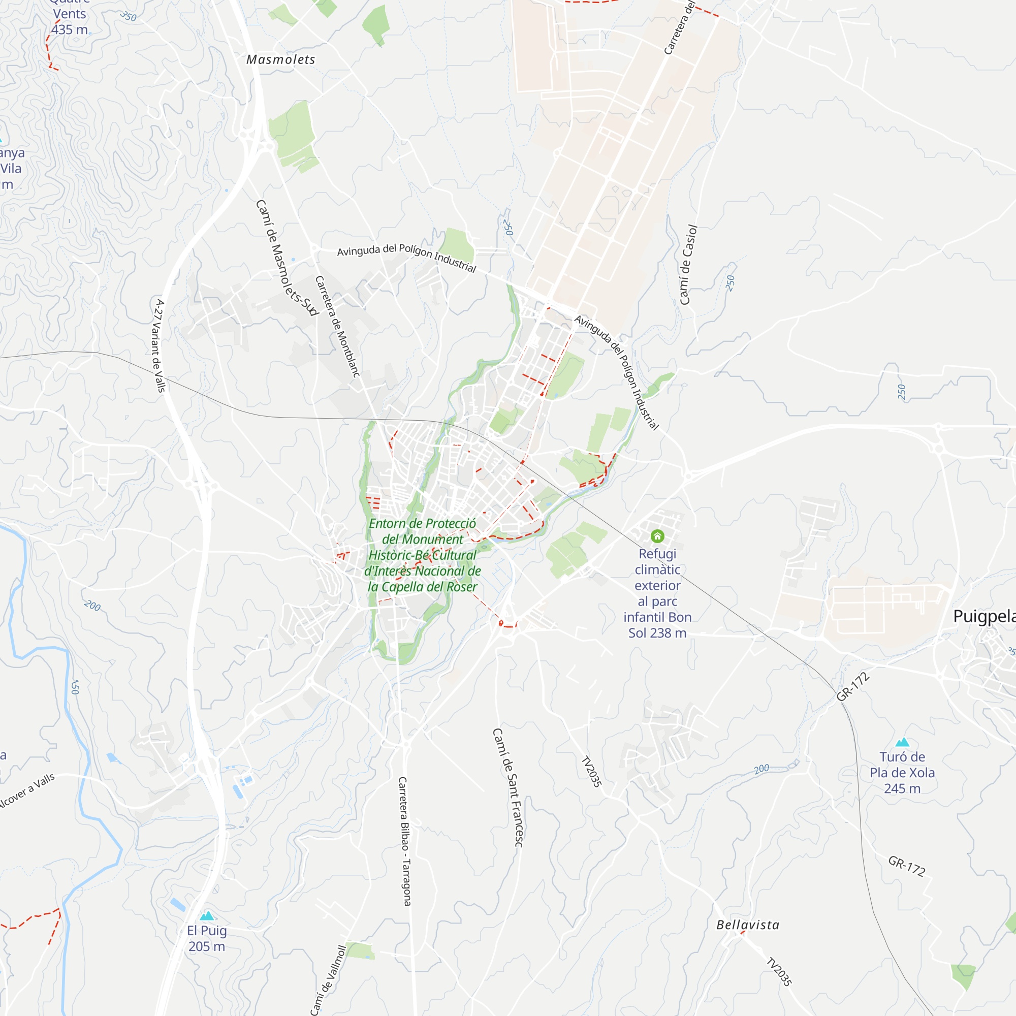 Refugi climàtic exterior al Passeig de l'Estació map