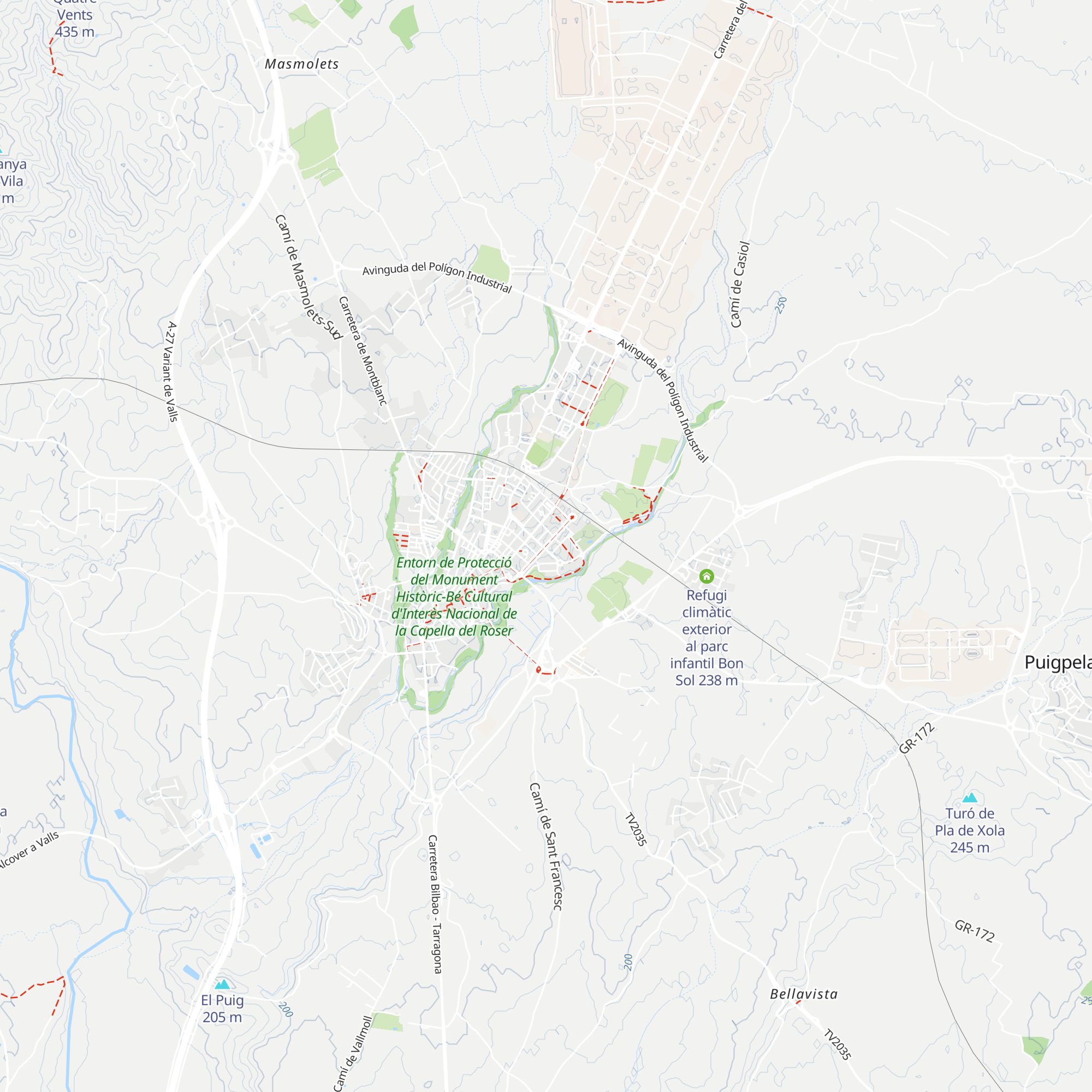 Refugi climàtic exterior al Passeig de l'Estació map