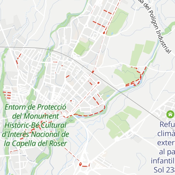 Map of Refugi climàtic exterior al Parc Barrau