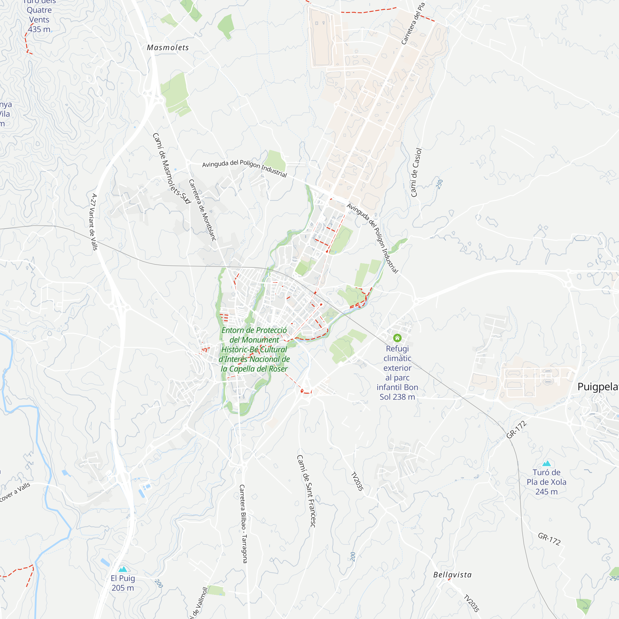 Refugi climàtic exterior al Parc Barrau map