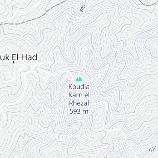 Map of Koudia Karn el Rhezal