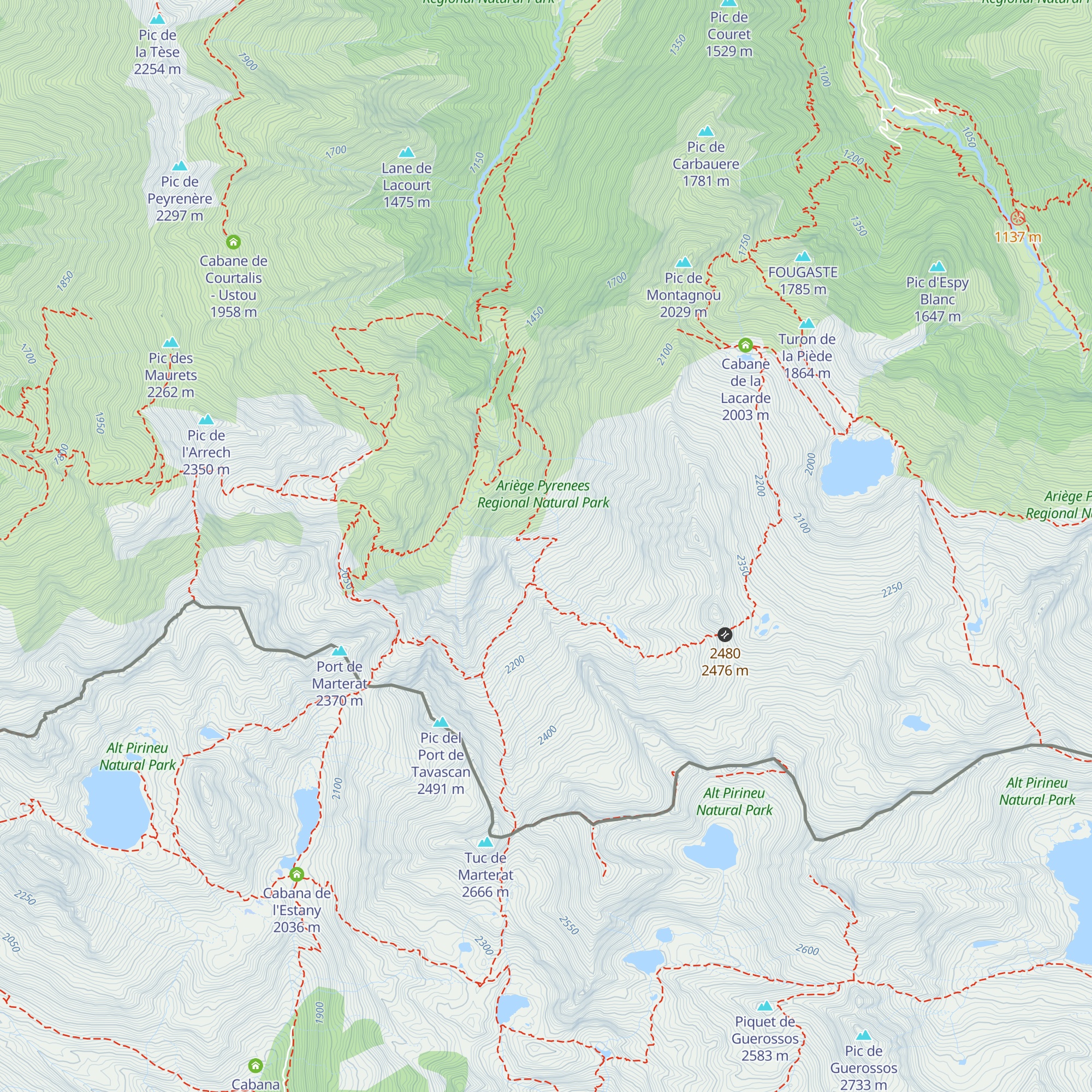 Cabane de Bonrepos - ustou map