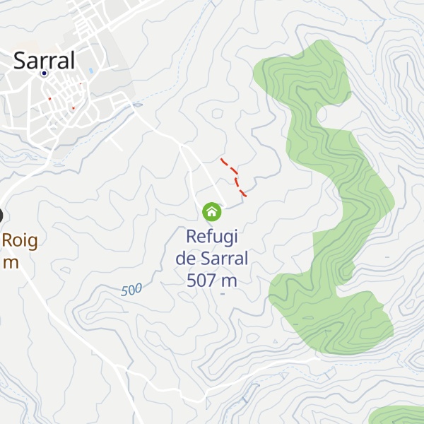 Map of Refugi de Sarral