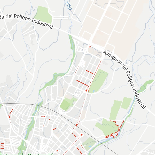 Map of Refugi climàtic exterior al parc infantil de Santa Úrsula
