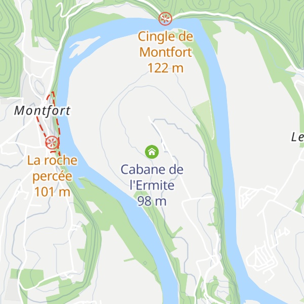 Map of Cabane de l'Ermite