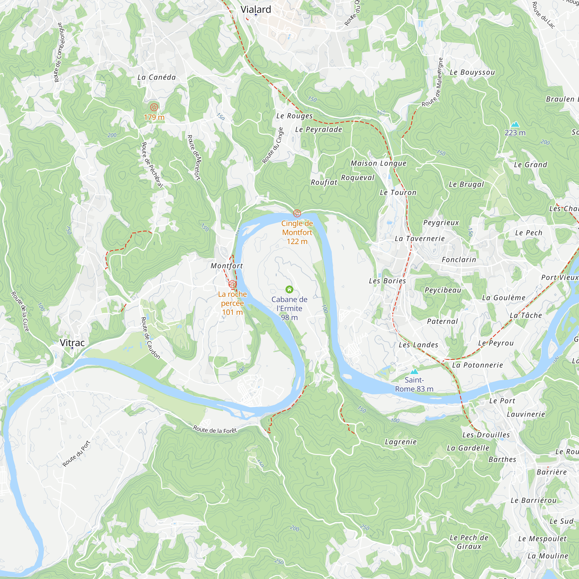 Cabane de l'Ermite map