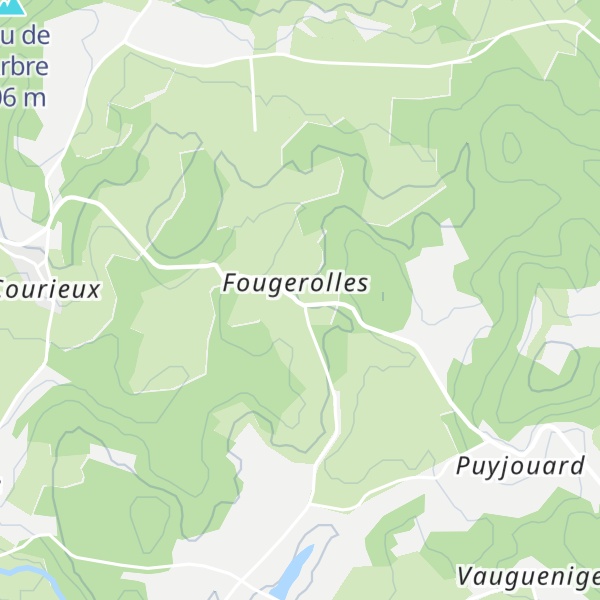 Map of Gîte La petite maison au pays de l'arbre et de l'eau