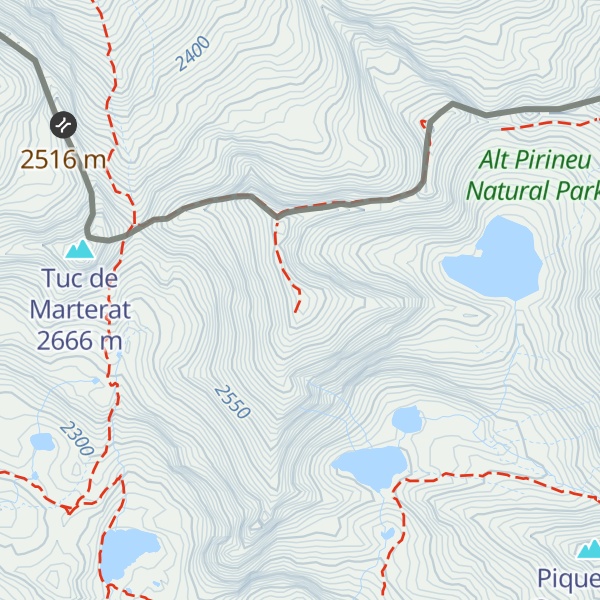Map of Pic de Flamisella