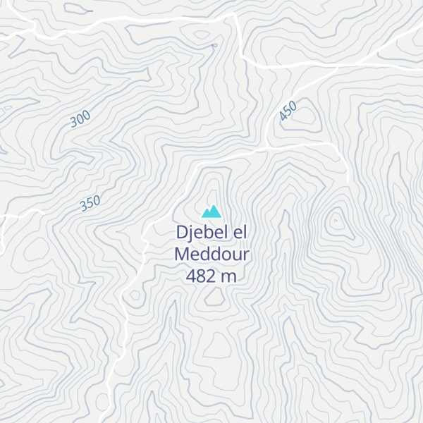 Map of Djebel el Meddour
