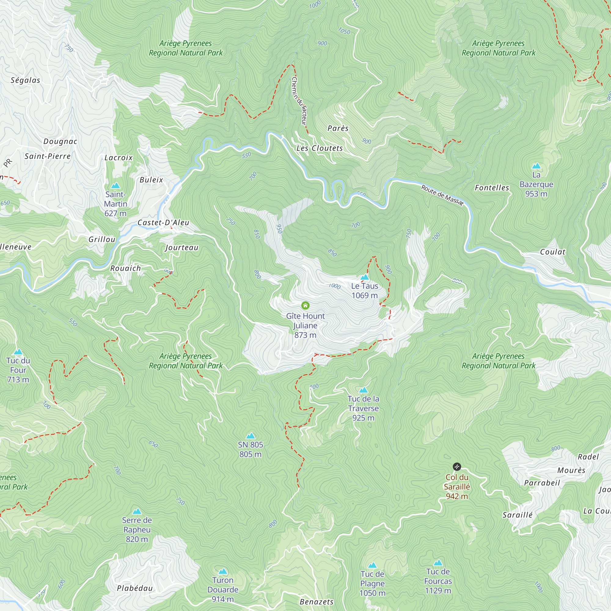 Gîte Hount Juliane map