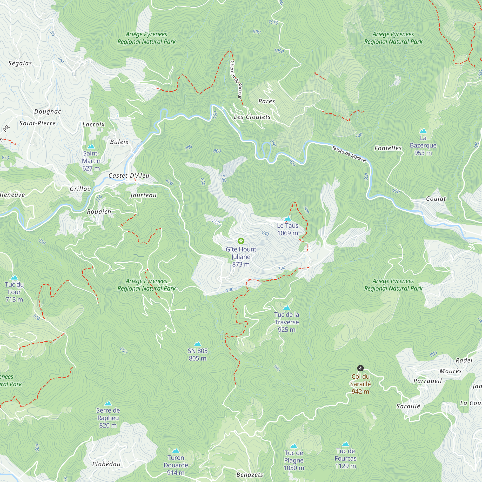 Gîte Hount Juliane map