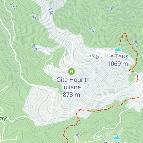 Map of Gîte Hount Juliane
