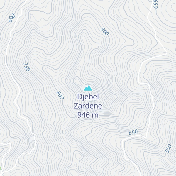 Map of Djebel Zardene