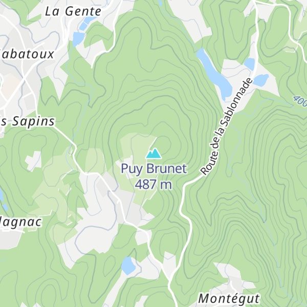Map of Puy Brunet