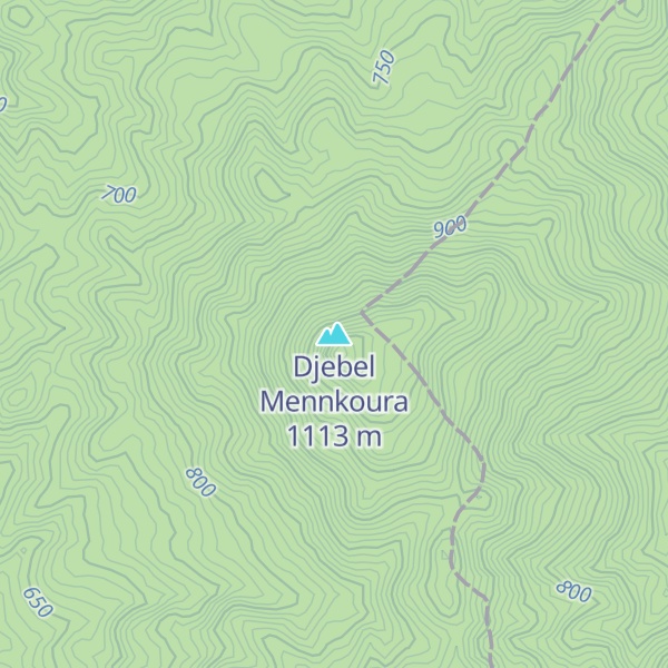 Map of Djebel Mennkoura