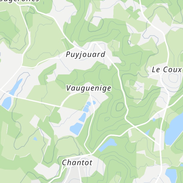 Map of Gîte de Vauguenige