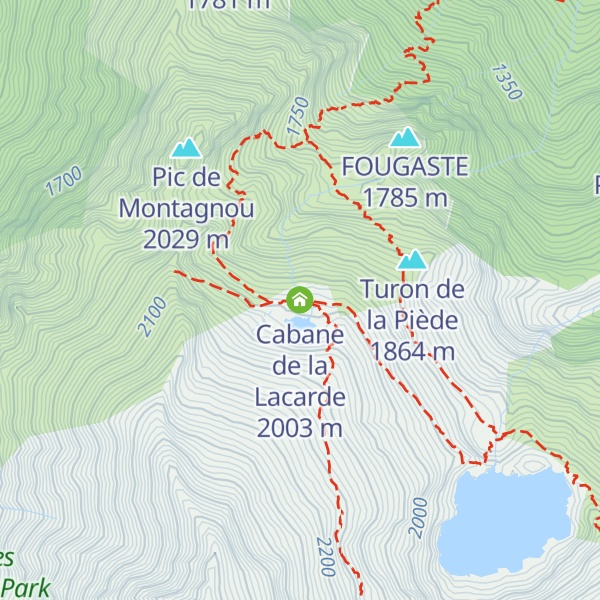 Map of Cabane de la Lacarde