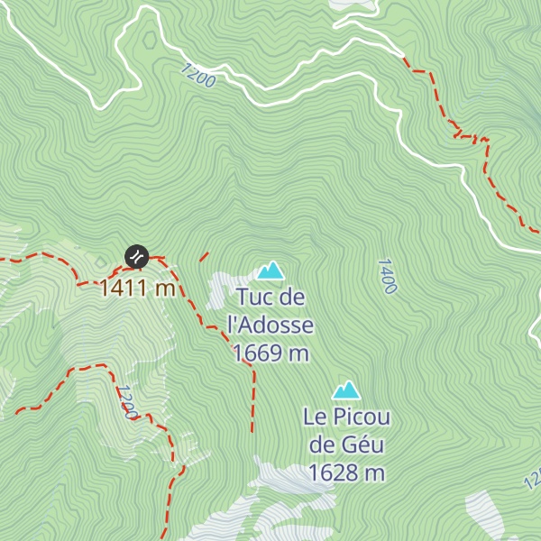 Map of Tuc de l'Adosse