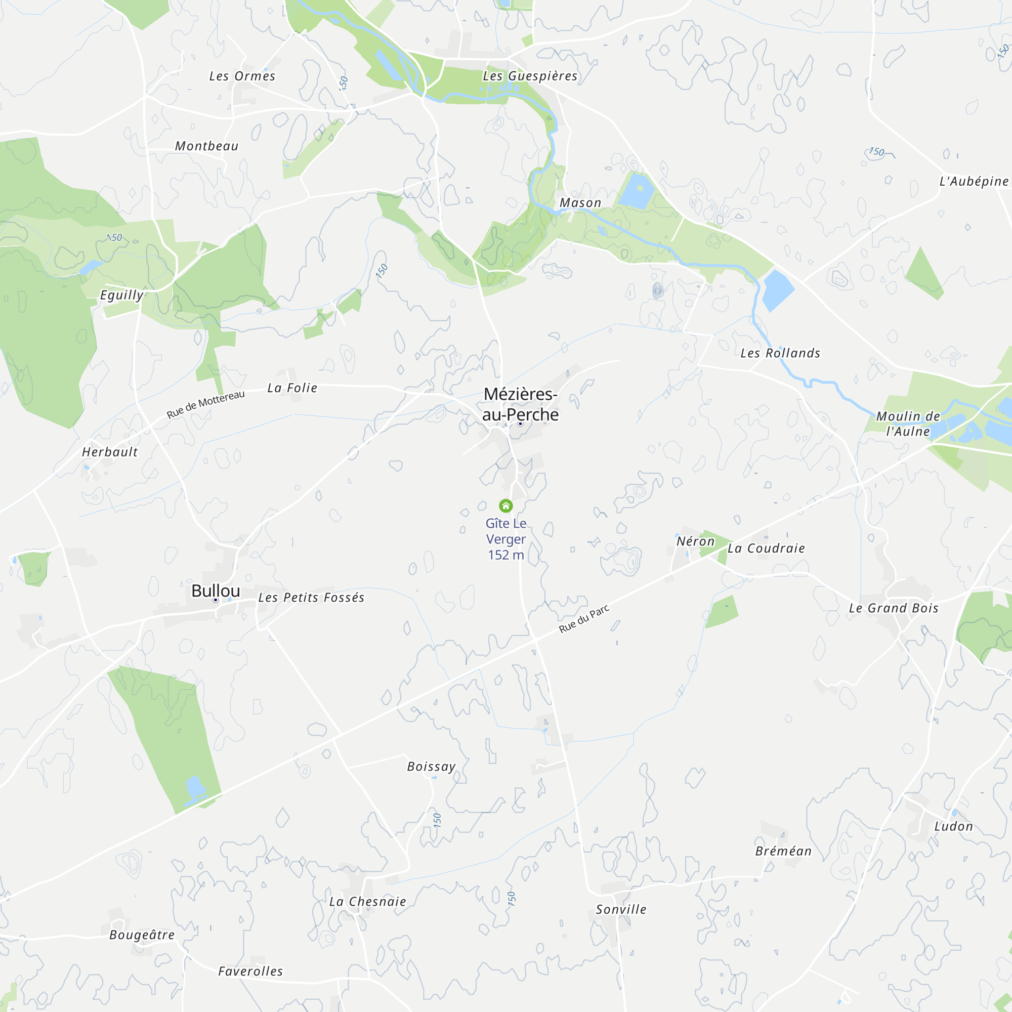 Gîte Le Verger map
