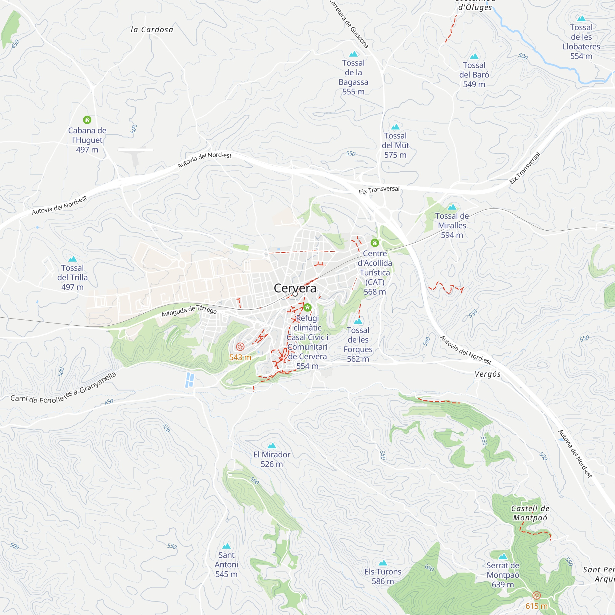 Refugi climàtic Casal Cívic i Comunitari de Cervera map