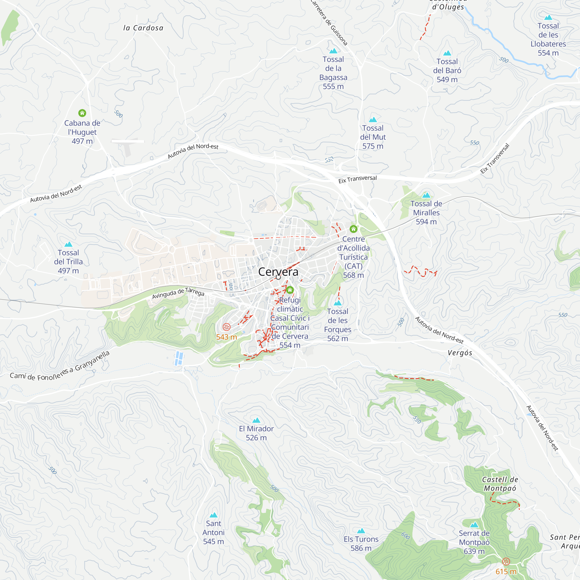 Refugi climàtic Casal Cívic i Comunitari de Cervera map