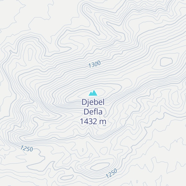Map of Djebel Defla
